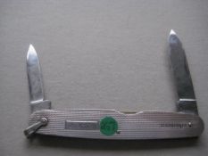 George V Silver Hafted Twin Bladed Penknife