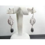 Silver Onyx earrings