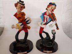 Ceramic Clown Figures