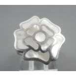 Mother of pearl silver ring