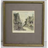 "Painswick" Coloured Engraving Framed