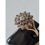 Vintage White Sapphire 9 Carat Yellow Gold Ring