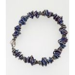 RRP £225 - Titanium Blue Link Bracelet (8.5"/22cm)