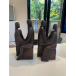Two Limited Edition Resin figurines approx 28cm high x 11.5cm wide by Artist 'G.L'