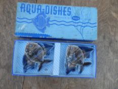 Boxed set of Wade Aqua dishes