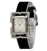 £110 - Ladies BCBG Max Azria Icon Royale Black Strap & MOP Face Watch