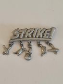 JJ Jonette Vintage Ten Pin Bowling Brooch