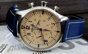 Alpina Chronograph vintage style Dial Quality swiss made