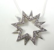 Silver necklace with pendant