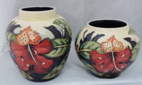 Moorcroft Simeon Vase and Ginger Jar