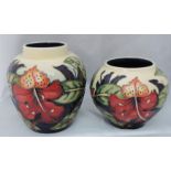 Moorcroft Simeon Vase and Ginger Jar