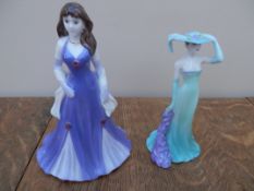 2 Coalport figurines
