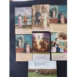 WW1 Bamforth Verse Post Cards ,. One Posted on active Service