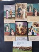 WW1 Bamforth Verse Post Cards ,. One Posted on active Service