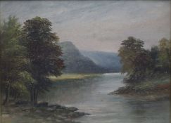 Late 19th c. Landscape by E.J.Bladon (British)