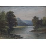 Late 19th c. Landscape by E.J.Bladon (British)