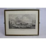 Print of Engraving London Bridge 1760 Framed