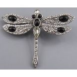 Vintage signed MMA Dragonfly Brooch RHINESTONE DRAGONFLY BROOCH pendant