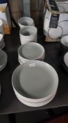 24 X Stoneware 2 Tone Dinner Set