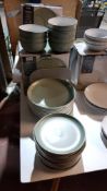 29 Piece Stoneware 2 Tone Dinner Set