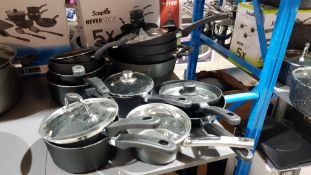 Approx 14 X Mixed Saucepans / Frying Pans / Casserole Pot