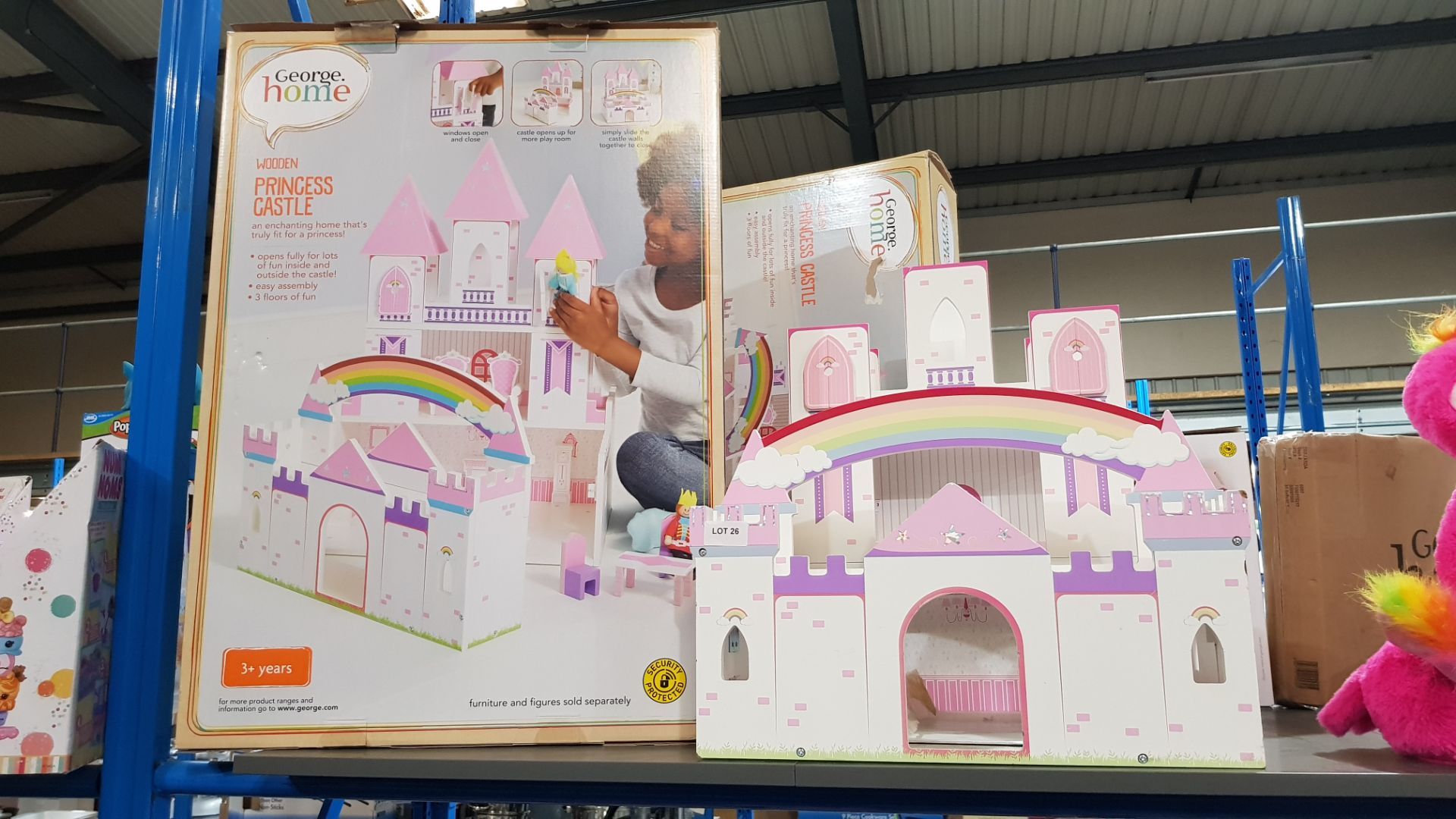 1 X Wooden Princess Castle