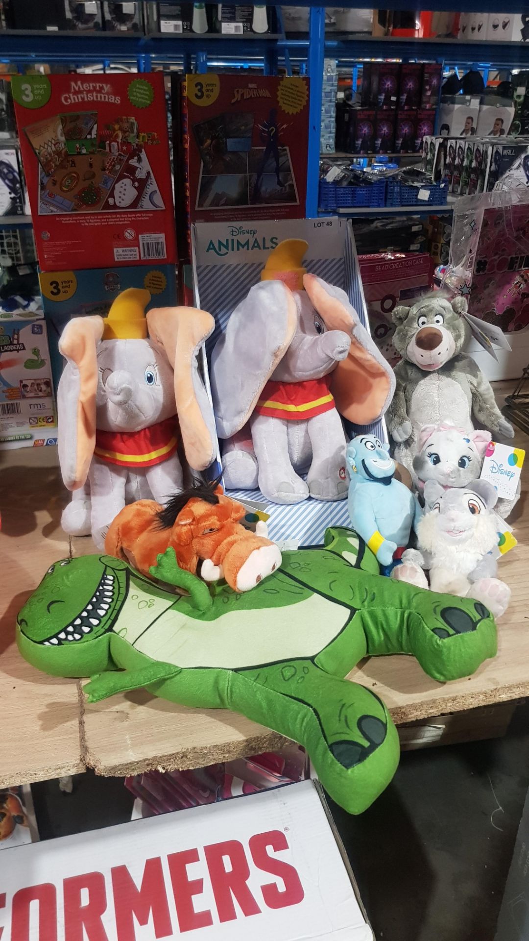 8 Items : Mixed Disney Soft Toys To Include 2 X Automated Dumbo