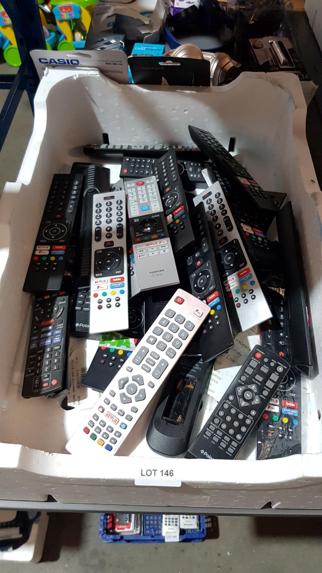 Approx 25 X Mixed TV Remote Controls To Include Toshiba & Polaroid