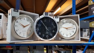 3 X Wall Clocks