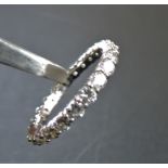 2.3 carat WhiteTopaz Eternity Ring in Sterling Silver