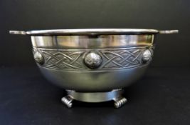 Martin Hall & Co Silver Plated Bowl with Celtic Knot Design