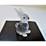 Kristallhuset Crystal Rabbit Figurine