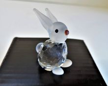 Kristallhuset Crystal Rabbit Figurine