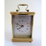 Brass Carriage Clock by Dominion Quartz Movement