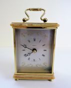 Brass Carriage Clock by Dominion Quartz Movement