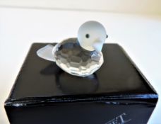 Kristallhuset Crystal Duck Figurine New Boxed