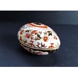 Porcelain Egg Shaped Trinket Dish