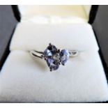 Tanzanite & Topaz 925 Sterling Silver ring