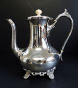 Antique Deykin & Sons Georgian Style Silver Plated Coffee Pot