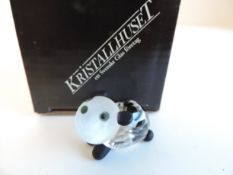 Kristallhuset Crystal Panda Figurine