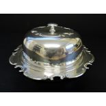 Art Nouveau Silver Plated Muffin Dish by Lewis Rose & Co Sheffield