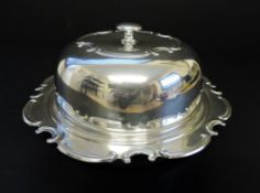Art Nouveau Silver Plated Muffin Dish by Lewis Rose & Co Sheffield