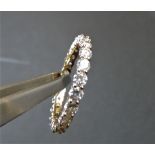 Sterling Silver Gilt 2.3 carat White Topaz Eternity Ring