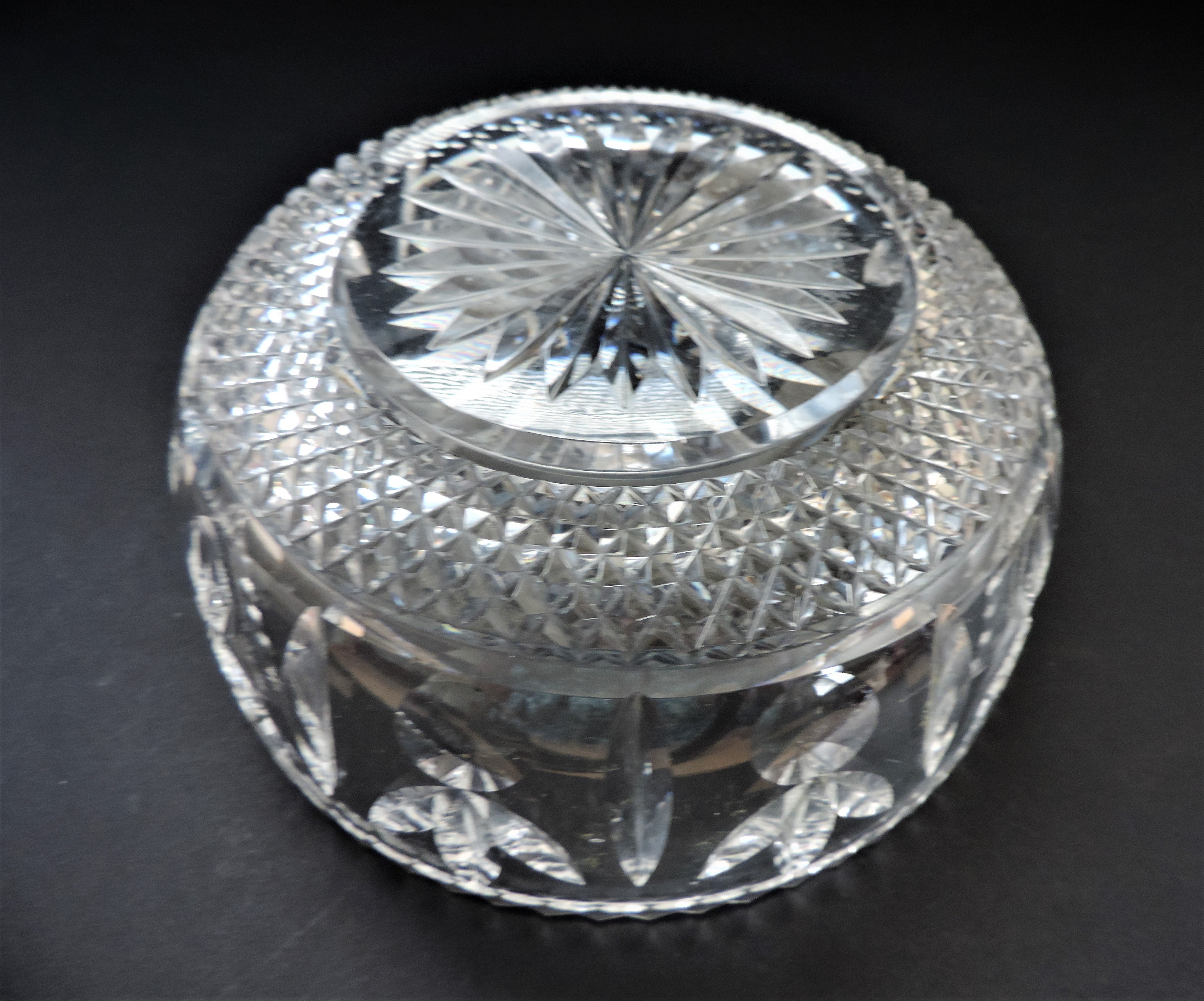 Vintage Bohemian Crystal Bowl - Image 2 of 3