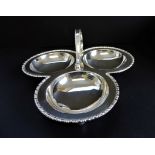 Antique Art Nouveau Silver Plated Hors D'oeuvres Dish