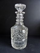 Antique Edwardian Crystal Decanter