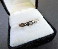 Sterling Silver Diamond Set Ring