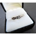 Sterling Silver Diamond Set Ring