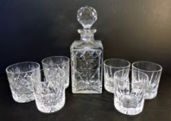 Crystal Spirit Decanter & Glasses Drinks Set