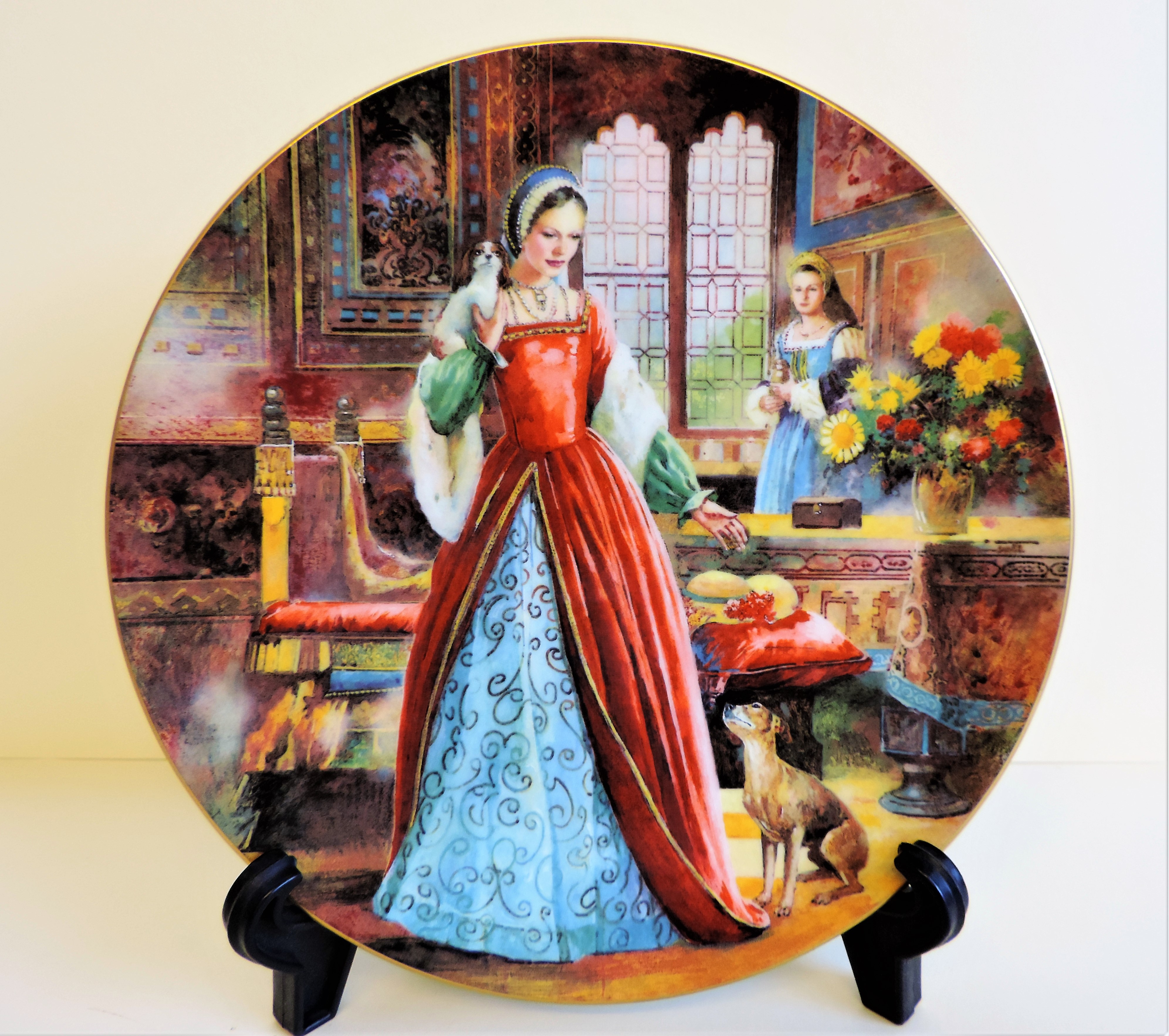 Royal Doulton King Henry VIII Series 'Anne Boleyn' Fine Bone China Plate - Image 3 of 8